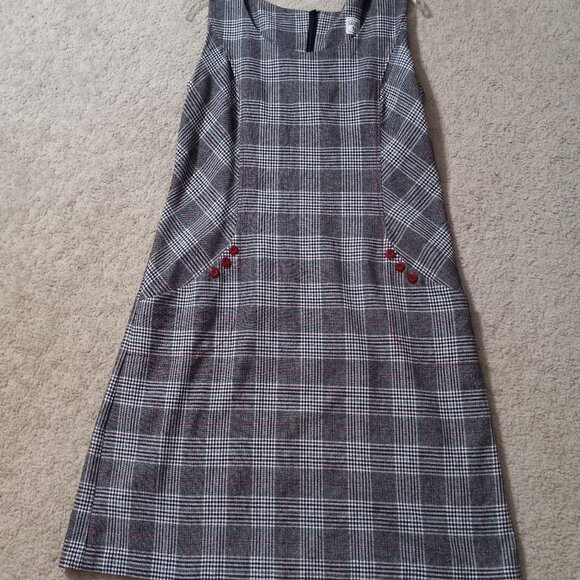 Wool-blend women's dress, size 8-10, made in Europe - Picture 7 of 9